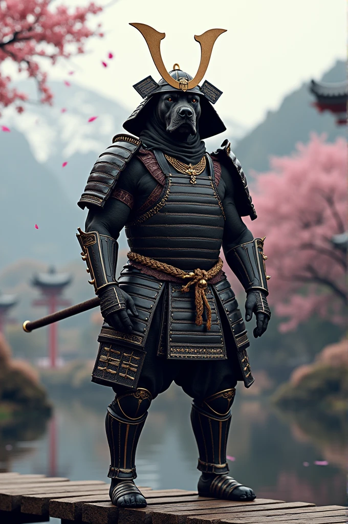 Cane Corso as a Samurai