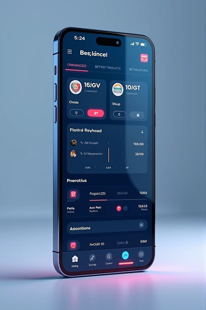 On a phone screen 1x bet info