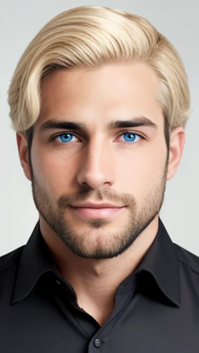 A Jewish man with medium blond hair, focus on the face 