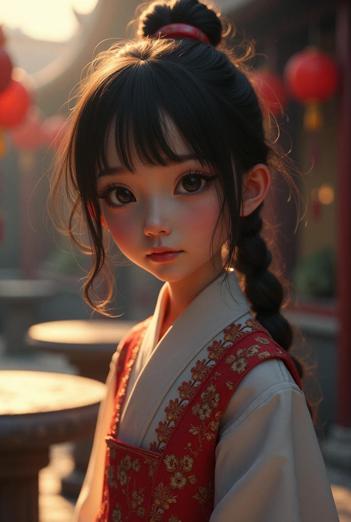 Best Quality,masterpiece,1 girl from an imaginative female page of Macau,raw oil,The background is unique The Stone Tables.,at dawn,shaded cell,anaglyph effect,ultra high resolution,Extremely detailed official Unity 8K wallpapers,ultra high resolution,Ultra high quality,
