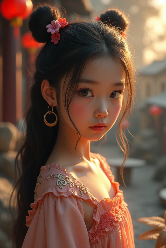 Best Quality,masterpiece,1 girl from an imaginative female page of Macau,raw oil,The background is unique The Stone Tables.,at dawn,shaded cell,anaglyph effect,ultra high resolution,Extremely detailed official Unity 8K wallpapers,ultra high resolution,Ultra high quality,