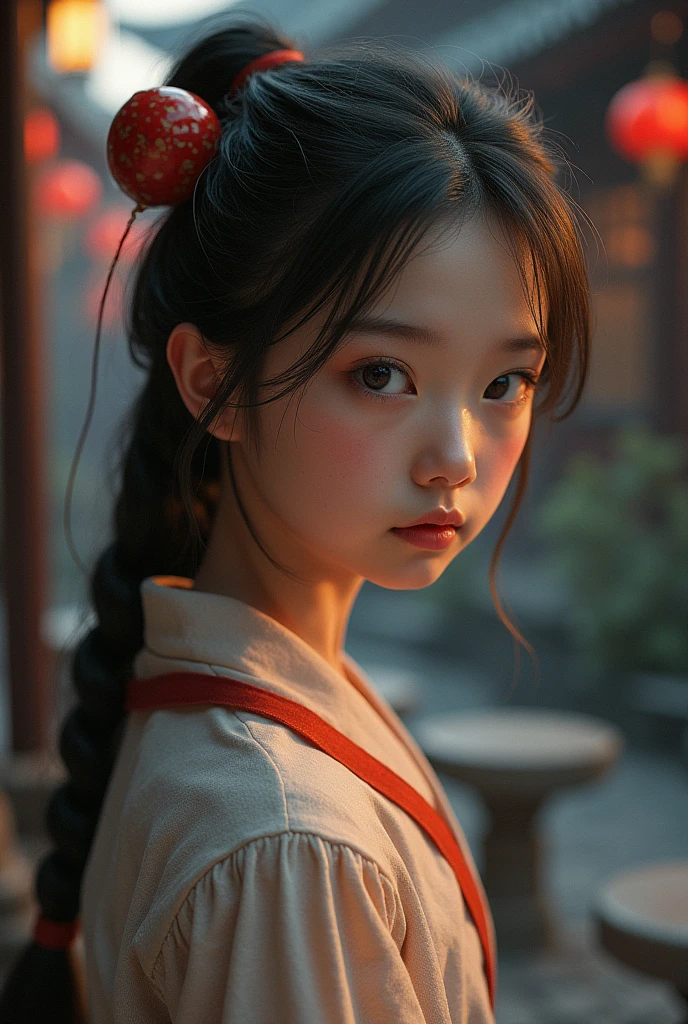 Best Quality,masterpiece,1 girl from an imaginative female page of Macau,raw oil,The background is unique The Stone Tables.,at dawn,shaded cell,anaglyph effect,ultra high resolution,Extremely detailed official Unity 8K wallpapers,ultra high resolution,Ultra high quality,