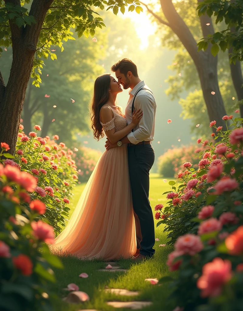 Lover on the garden