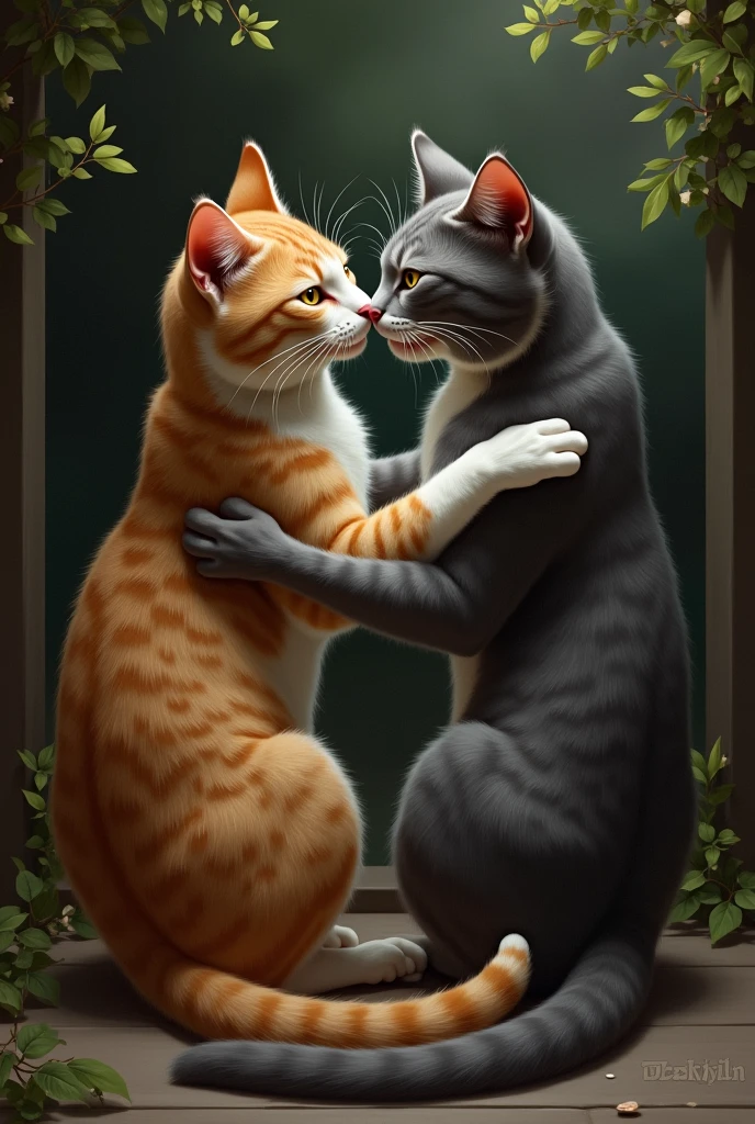 Cat having sex