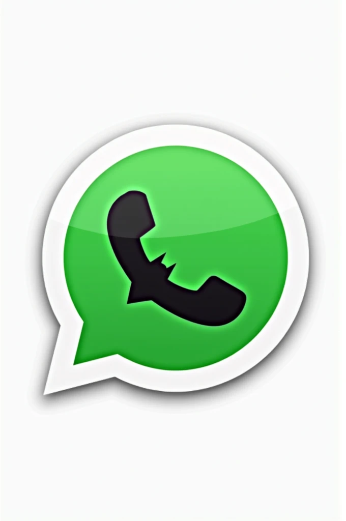 WhatsApp logo icon with some symbol alluding to Batman. The file must be in PNG and transparent..