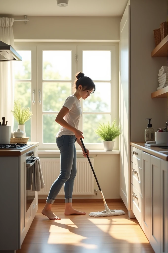 Me cleaning