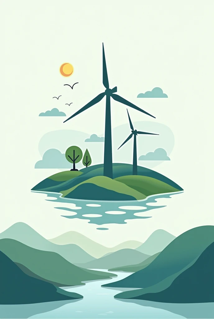 Logo of a company that produces hydroelectric and wind turbines in rural areas