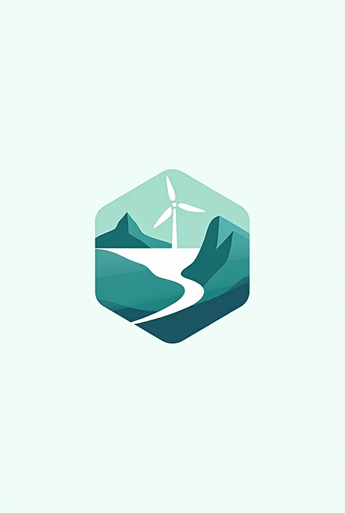 Hydroelectric and wind turbine company logo