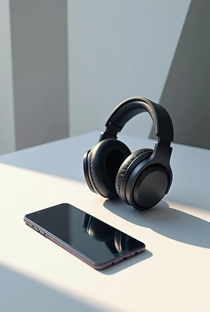 Phone with headphones