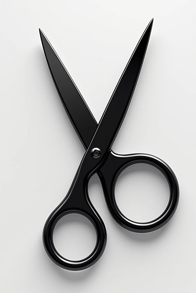 Make a logo for tiktok with scissors and black colors 
