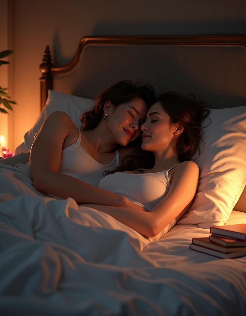 Couples on the bed