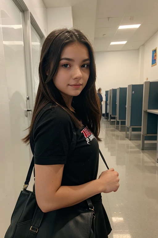 A 1 girl at school
