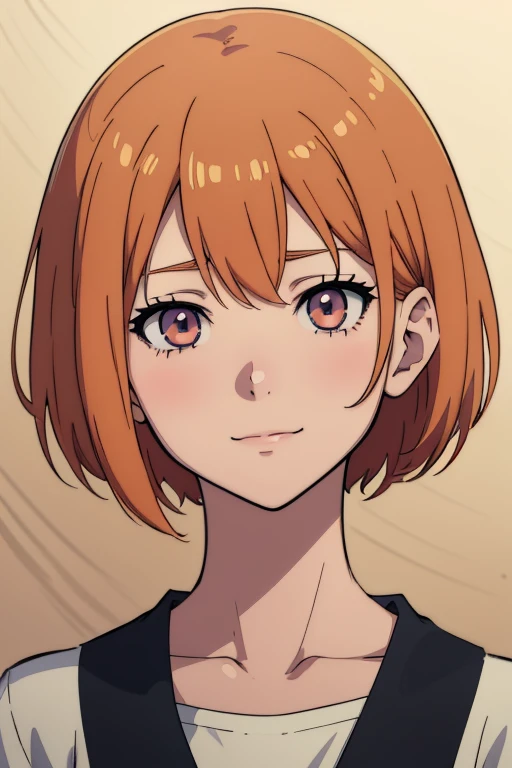 A picture of a short-haired girl smiling, boyish, Anime Sketch, Beautiful anime outline, Young Anime Girl, Anime Shading), Semi-realistic anime style, Detailed anime soft face, Female anime style, Anime style painting, Realistic anime face, Subtle anime style, Face Anime Portrait, Flat anime shading, Anime Shading, His cartoon portrait, Clean and detailed anime style