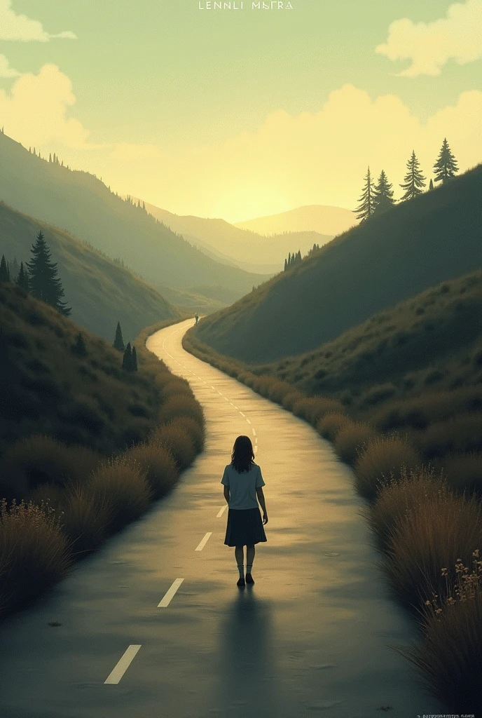 A single cover with a road and a person with their backs walking on it with the title Lenni Mira I'm coming home