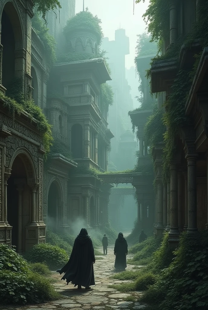 Make a forgotten city with residents