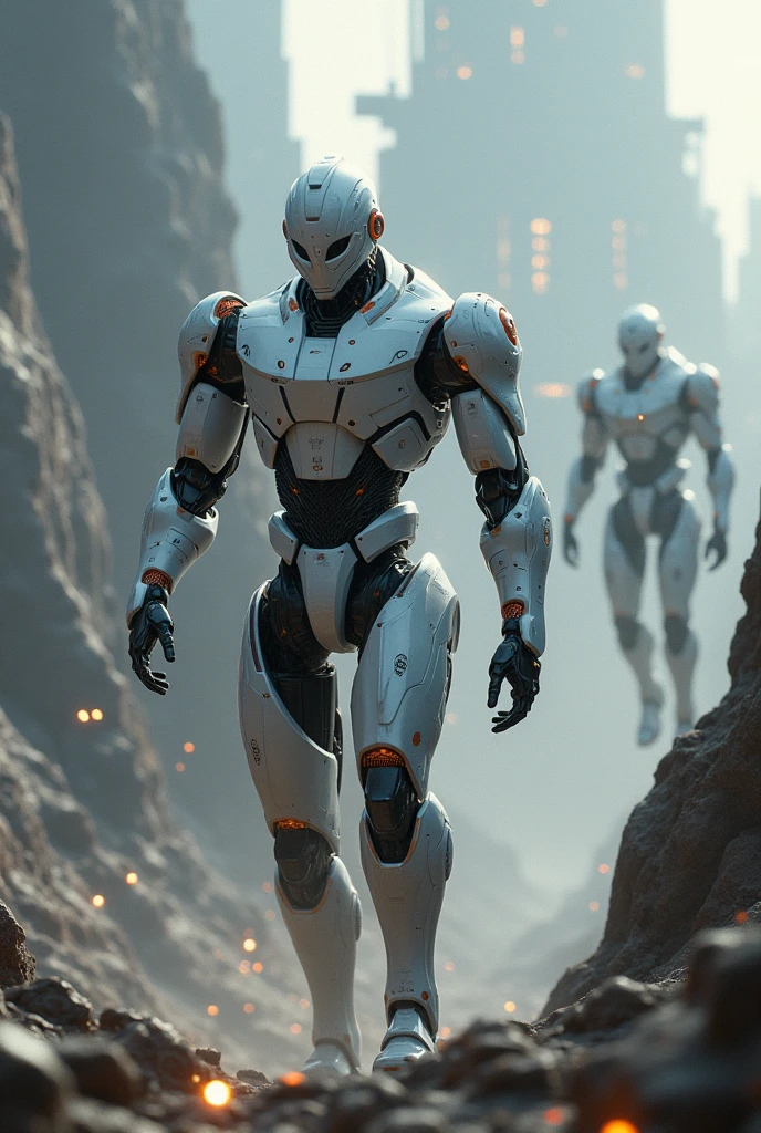 A fleet of robots with advanced artificial intelligence