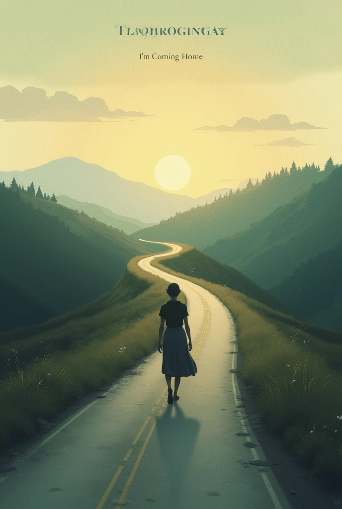 A single cover with a road and a person with their backs walking on it with the title Lenni Mira I&#39;m coming home