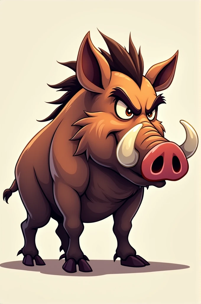 Sanglier toon,3/4 face
