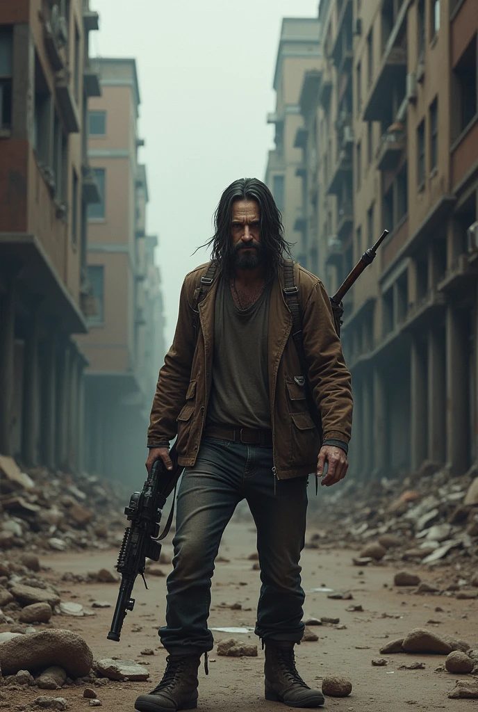 Image of a survivor of a zombie apocalypse
