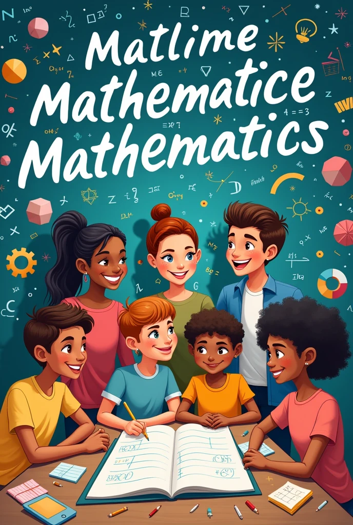 Make a poster with a theme "Math is easy" 