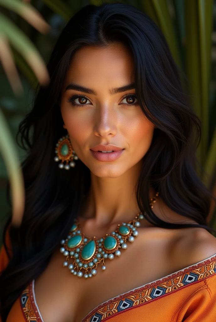 Jewelry model latina girl from bolivia