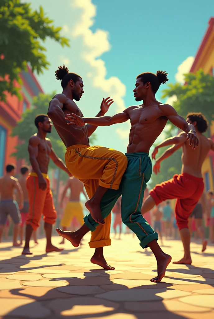 they must be doing capoeira movements.