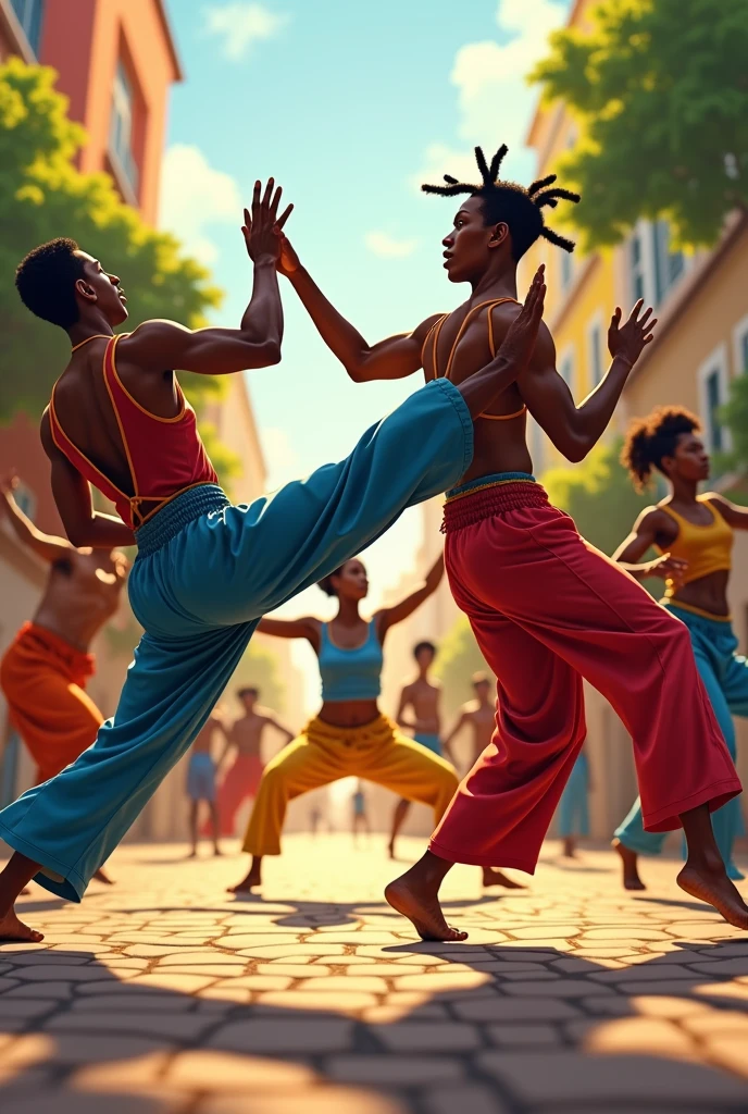 they must be doing capoeira movements.