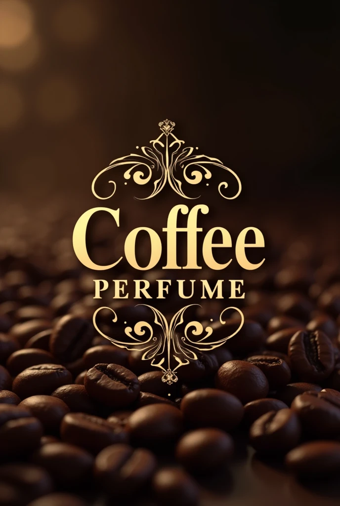 Make me a logo for a perfume that says coffe perfume
