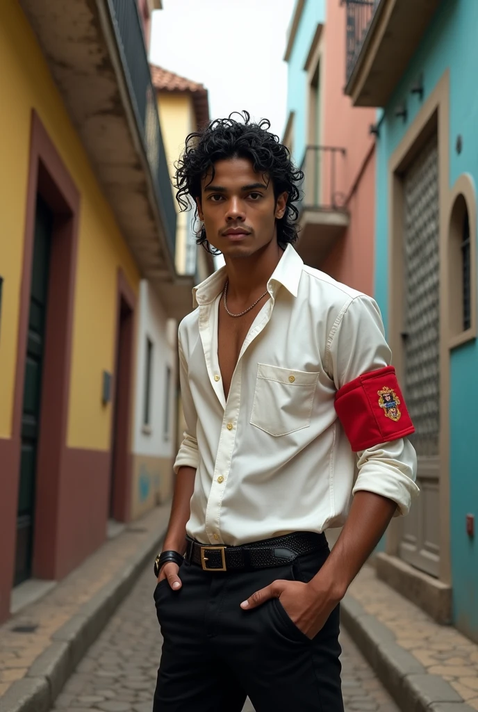 Real image of Michael Jackson in Pelourinho Salvador Bahia 