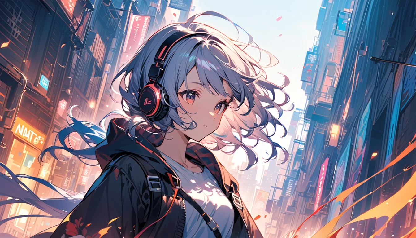 Girl listening to music