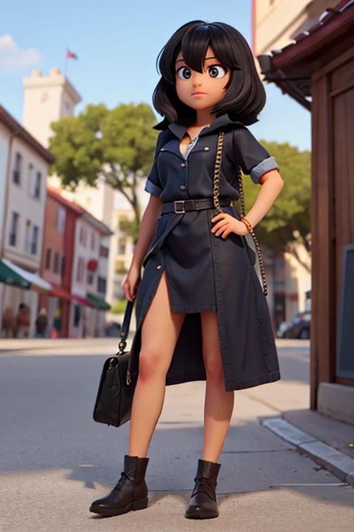 make the character have black hair