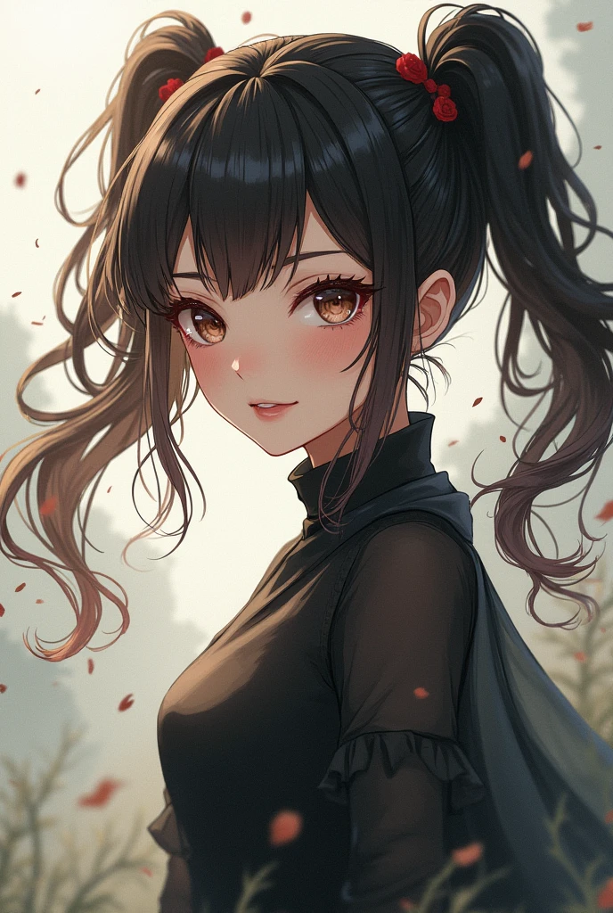 Anime beautiful girl,Landmine Girl,Double tail,cute,Custom woman