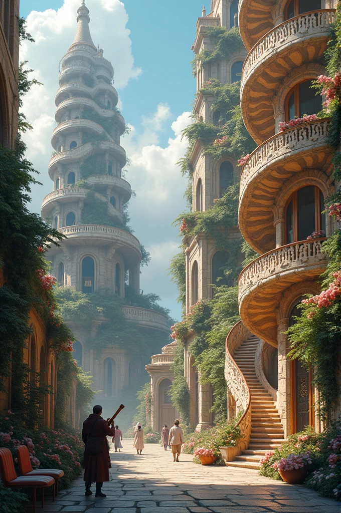 city where palaces have spiral staircases encrusted with seashells, where telescopes and violins are made according to the rules of art