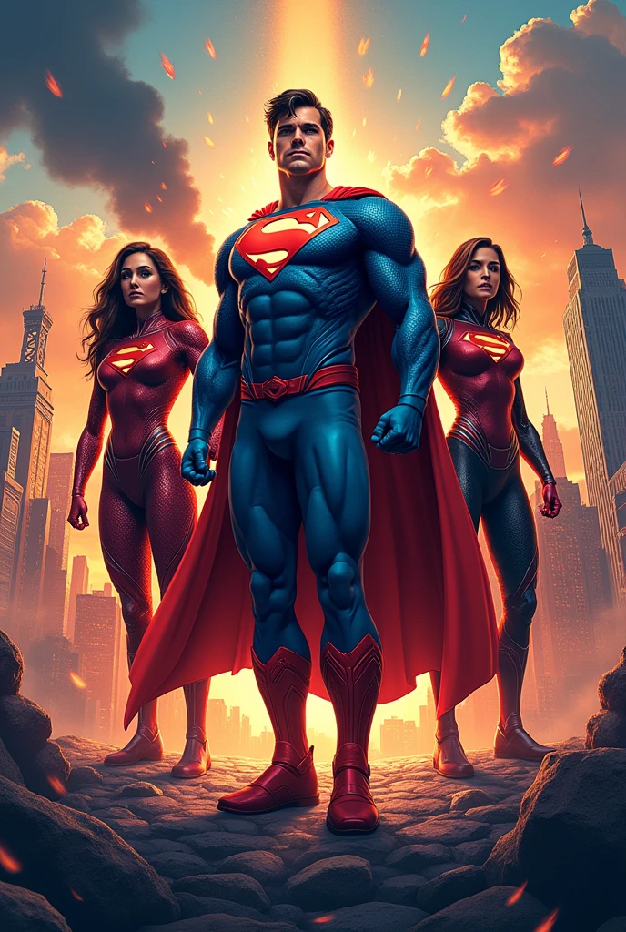 T-shirt design, super heros