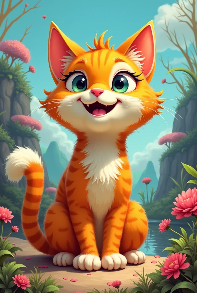 I want a cat, but it should be like a cartoon