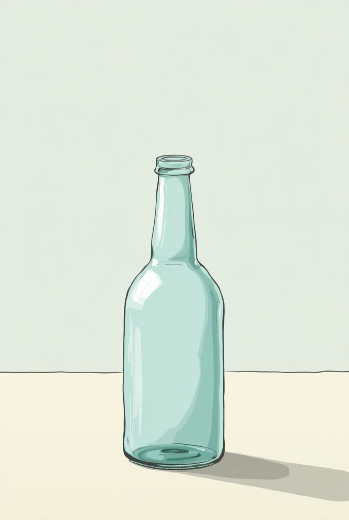 Show the bottle with the bottom cut off being placed on the top of the bottle (the one that was kept intact). Illustrate how the parts fit together.
