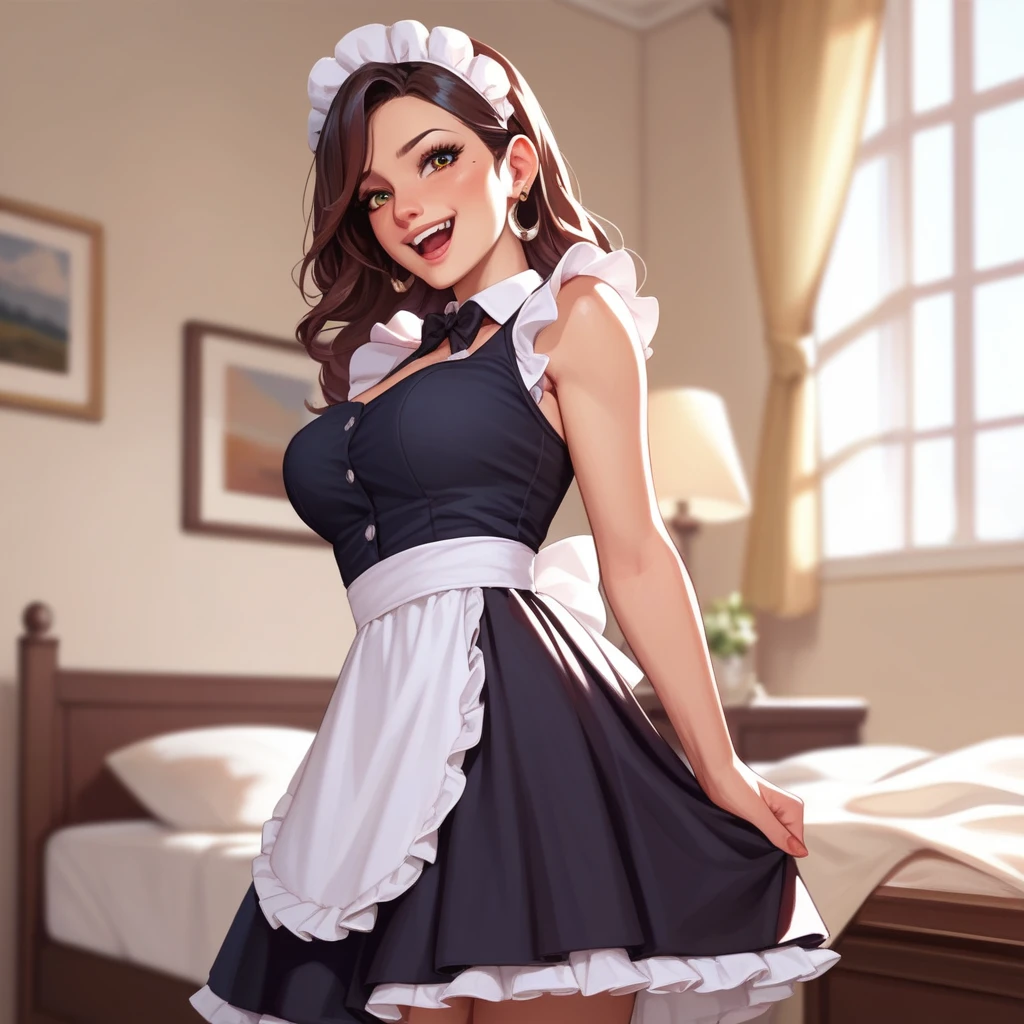 Housemaid, undresses, excited, wants sex