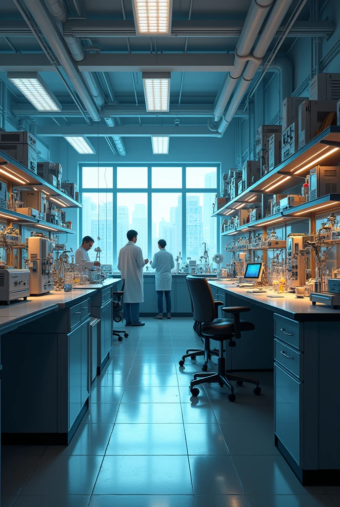 A physics lab setup