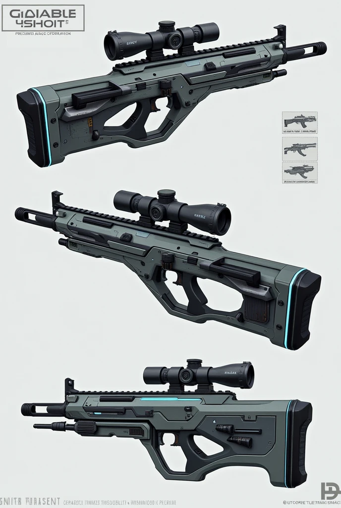 Shi fi spacer sniper rifle