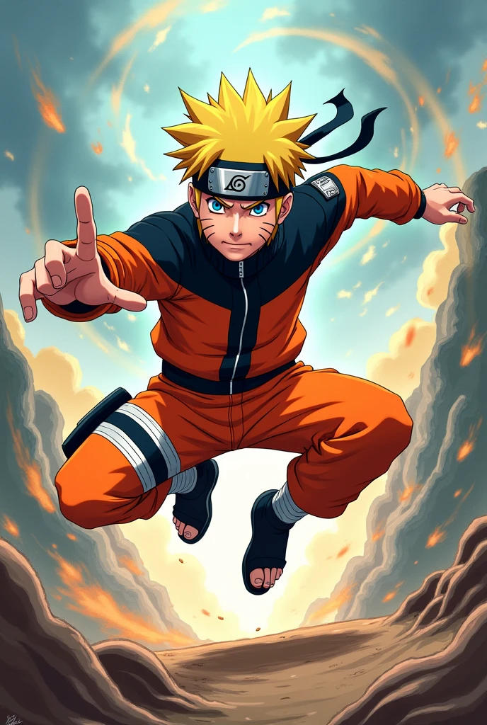 Naruto in dynamic pose