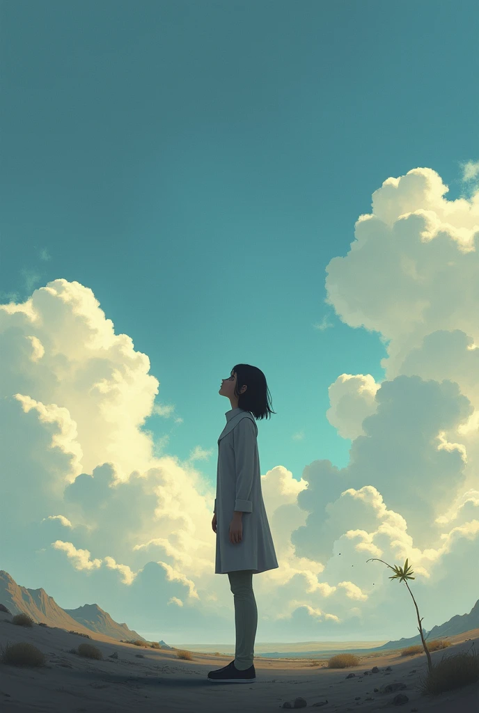 create the soft hatred seeing the sky for the first time
