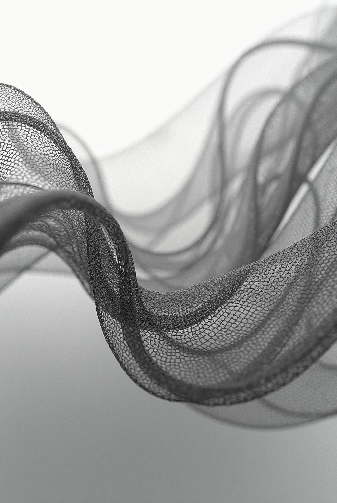 Mesh net textile fabric art monocrome
