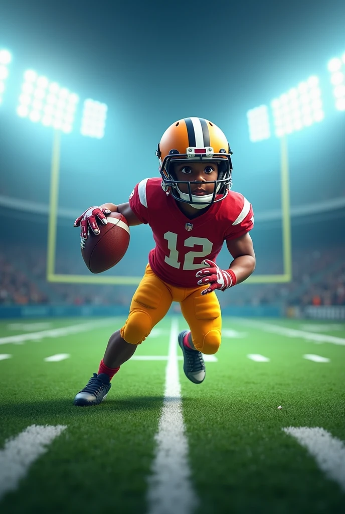 american football birthday invitation background