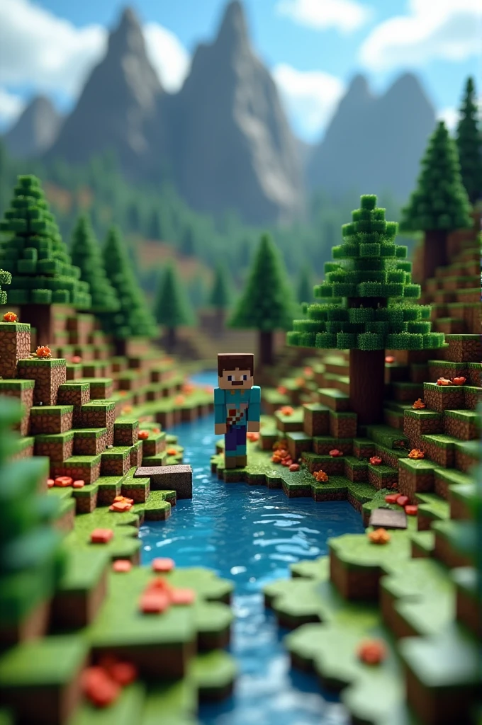 Ina miniature for a Minecraft survival series