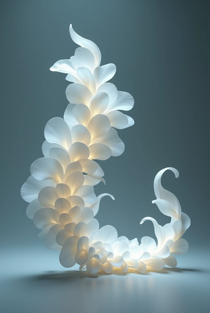 I want an aestheric flower that resembles the letter L