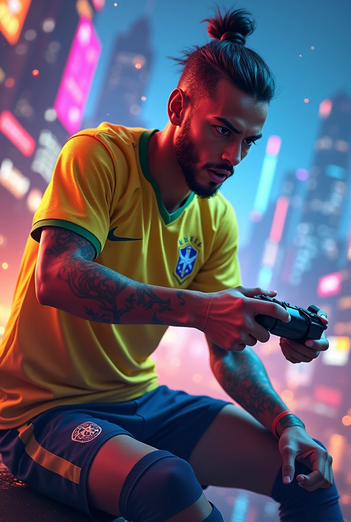 create neymar playing free fire