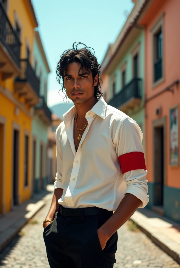 Real image of Michael Jackson in Pelourinho Salvador Bahia 