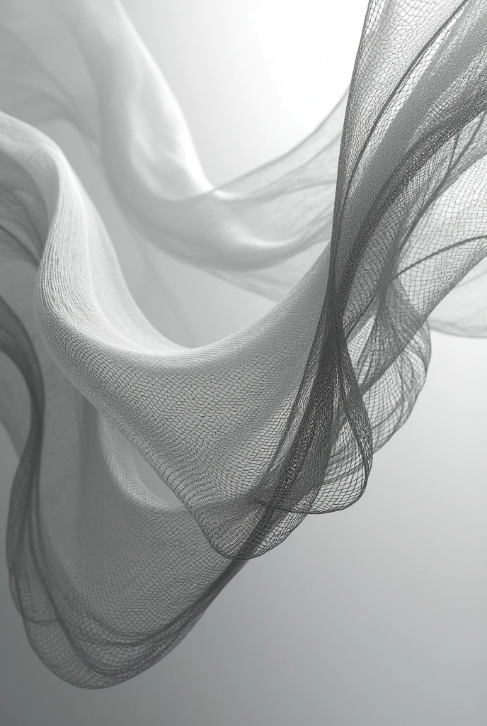 Mesh net textile fabric art monocrome