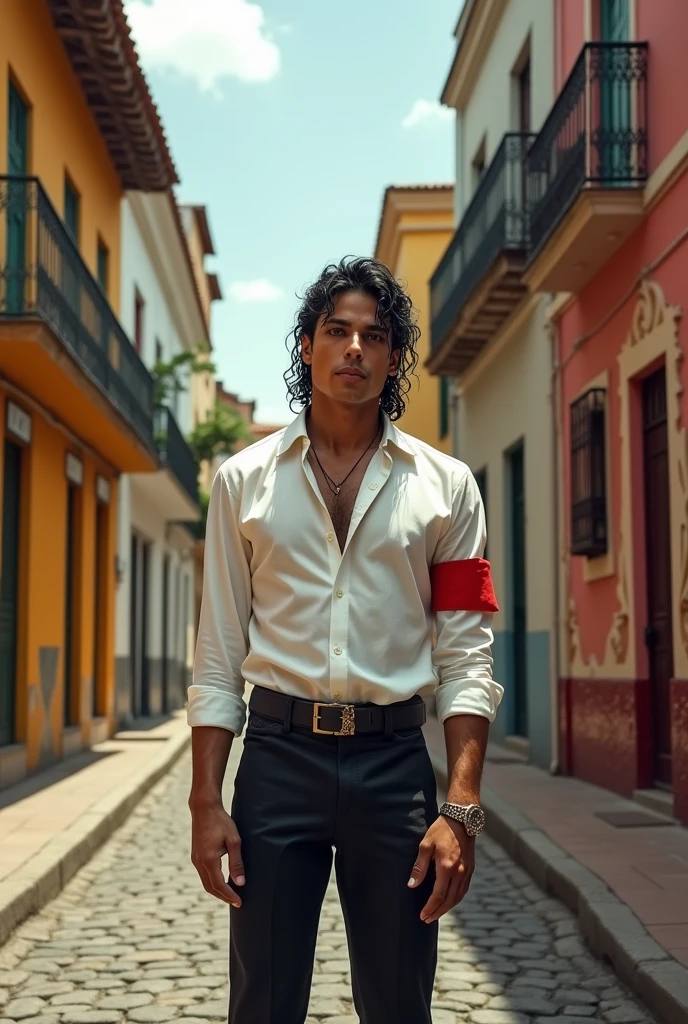 Real image of Michael Jackson in Pelourinho Salvador Bahia