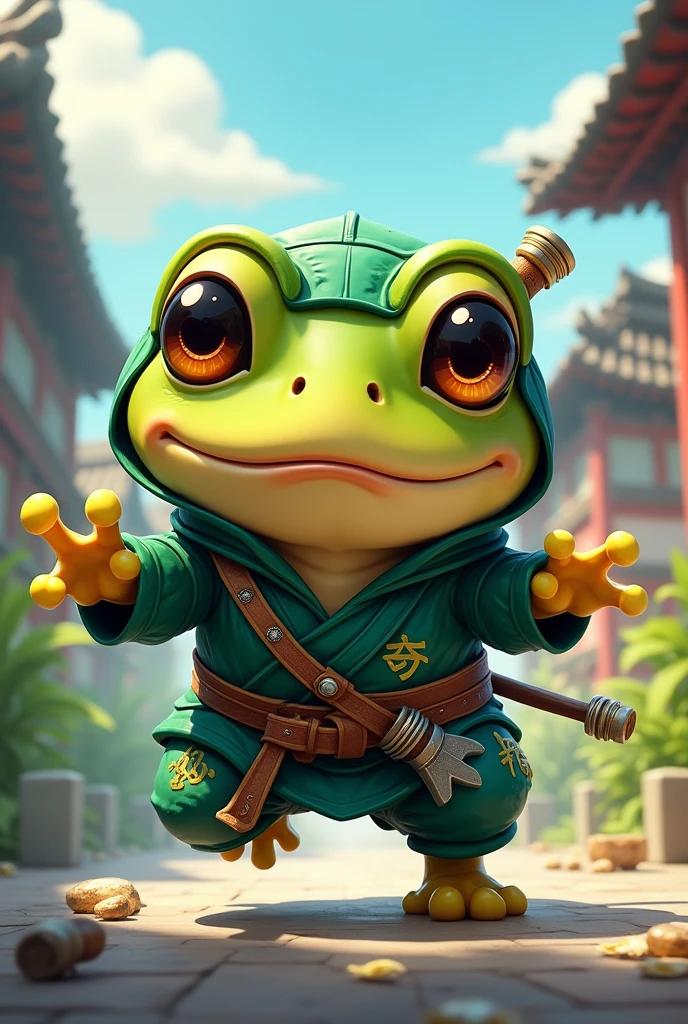 Cute Chib Ninja Frog Monster